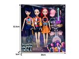 OBL10467512 - 11.5寸实身11关节K-POP猎魔女团娃娃3只装带配件（带灯光音乐）