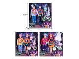 OBL10467522 - 11.5寸实身11关节K-POP猎魔男团猎魔女团娃娃2只装带配件（带灯光音乐）