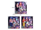 OBL10467523 - 11.5寸实身11关节K-POP猎魔男团猎魔女团娃娃2只装带配件（带灯光音乐）