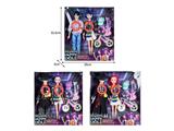 OBL10467524 - 11.5寸实身11关节K-POP猎魔男团猎魔女团娃娃2只装带配件（带灯光音乐）