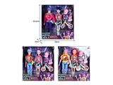 OBL10467526 - 11.5寸实身11关节K-POP猎魔男团猎魔女团娃娃2只装带配件（带灯光音乐）