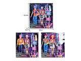 OBL10467530 - 11.5寸实身11关节K-POP猎魔男团猎魔女团娃娃2只装带配件（带灯光音乐）