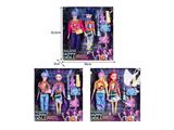 OBL10467531 - 11.5寸实身11关节K-POP猎魔男团猎魔女团娃娃2只装带配件（带灯光音乐）