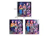OBL10467535 - 11.5寸实身11关节K-POP猎魔男团猎魔女团娃娃2只装带配件（带灯光音乐）