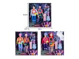 OBL10467537 - 11.5寸实身11关节K-POP猎魔男团猎魔女团娃娃2只装带配件（带灯光音乐）