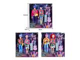 OBL10467541 - 11.5寸实身11关节K-POP猎魔男团猎魔女团娃娃2只装带配件（带灯光音乐）