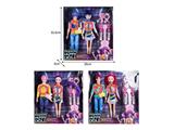 OBL10467545 - 11.5寸实身11关节K-POP猎魔男团猎魔女团娃娃2只装带配件（带灯光音乐）
