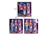 OBL10467546 - 11.5寸实身11关节K-POP猎魔男团猎魔女团娃娃2只装带配件（带灯光音乐）