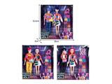 OBL10467548 - 11.5寸实身11关节K-POP猎魔男团猎魔女团娃娃2只装带配件（带灯光音乐）