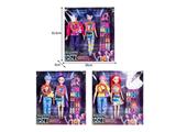 OBL10467551 - 11.5寸实身11关节K-POP猎魔男团猎魔女团娃娃2只装带配件（带灯光音乐）