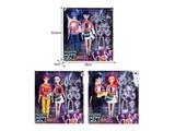 OBL10467553 - 11.5寸实身11关节K-POP猎魔男团猎魔女团娃娃2只装带配件（带灯光音乐）