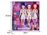 OBL10467590 - 11.5寸实身11关节K-POP猎魔女团娃娃3只装带配件（带灯光音乐）