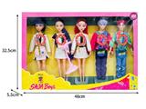 OBL10467654 - 11.5寸实身11关节K-POP猎魔男团猎魔女团娃娃5只装带配件（带灯光音乐）