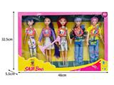 OBL10467657 - 11.5寸实身11关节K-POP猎魔男团猎魔女团娃娃5只装带配件（带灯光音乐）