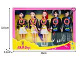 OBL10467660 - 11.5寸实身11关节K-POP猎魔男团猎魔女团娃娃5只装带配件（带灯光音乐）