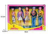 OBL10467662 - 11.5寸实身11关节K-POP猎魔男团猎魔女团娃娃5只装带配件（带灯光音乐）