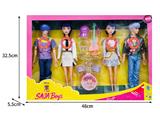 OBL10467664 - 11.5寸实身11关节K-POP猎魔男团猎魔女团娃娃4只装带配件（带灯光音乐）