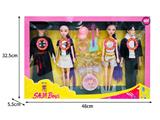 OBL10467665 - 11.5寸实身11关节K-POP猎魔男团猎魔女团娃娃4只装带配件（带灯光音乐）