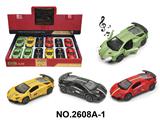 OBL10468443 - 1:36回力合金车模-兰博基尼带灯光音乐（12只/展示盒） 四色混装