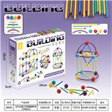 OBL10470047 - DIY立体几何插珠积木（104pcs））