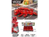 OBL10470993 - 高品质仿真模型惯性车双层消防运输车
（配6只ABS滑行车）