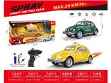 OBL10473048 - 2.4G喷雾甲壳虫的士声光漂移遥控车包电