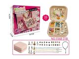 OBL10473572 - DIY35件套串珠便携式双层方盒 糖果银基础配套女孩过家家玩具精美套装