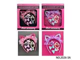 OBL10473577 - 猫耳发箍+发夹+手链+戒指公主女孩精美发饰饰品玩具过家家套装（两款混装）