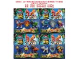 OBL10475651 - 2.5寸狗狗巡逻队（无功能）公仔2只+盾牌随机1个 卡装4款