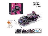 OBL10478034 - 1:20 DIY拼装积木遥控车-兰博基尼V12(颗粒数：323PCS）