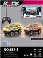 OBL10478914 - 遥控越野车1:16，27MHz，4通吉普牧马人发光PVC车,带灯光
（包电）