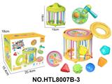 OBL10479623 - 益智婴幼儿童早教玩具篮子塞塞乐加配款+2面板
（带1块锤锤乐面板+1块动物转盘面板）
（功能面板采用UV印）