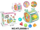 OBL10479626 - 益智婴幼儿童早教玩具鲸鱼塞塞乐标配款+2面板
（带1块动物转盘面板+1块牙轮转盘面板）
（功能面板采用UV印）