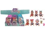 OBL10482449 - 拉箱哭泣娃娃带宠物狗、奶瓶、铃铛配件 6款混装 9PCS