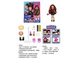 OBL10482836 - 高档FAIL.FIX.9寸11关节实身3D真眼珠变脸化妆芭比头发带香味。娃娃带11样不同惊喜配件。一件时装衣衣服