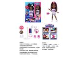 OBL10482837 - 高档FAIL.FIX.9寸11关节实身3D真眼珠变脸化妆芭比头发带香味。娃娃带11样不同惊喜配件。一件时装衣衣服