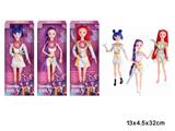 OBL10484561 - K-POP 猎魔女团动画版11.5寸12关节带灯光音乐实身摇滚芭芘带武器三人随机混装