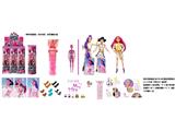 OBL10484628 - 水溶变色泡水系列  K-POP 猎魔女团真人版11.5寸实身带鲁米佐依米拉儿唱歌芭比带金貂卡片一张带发夹带手提包3款6PC混装