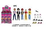 OBL10484639 - 1比1 K-POP 猎魔男团真人版  11.5寸11关节实身Baby saia - ABBy  - Mystery - Jinu-Romane  猎魔乐队 5款9PC混装带话筒带项链带鞋子