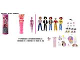 OBL10484642 - 泡水变色K-POP 猎魔男团真人版  11.5寸11关节实身Baby saia - ABBy  - Mystery - Jinu-Romane  猎魔乐队 5款混装带话筒带项链带鞋子