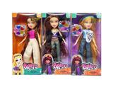 OBL10485047 - BRATZ 夏天系列10寸大脚大腿实身毛绒大头贝兹娃娃带真人化妆油
