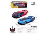 OBL10487158 - （不包电）1:18四通遥控车布加迪赛车红，兰，（车头灯光）