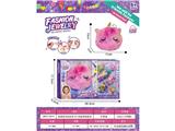 OBL10487824 - 独角兽毛绒包包+DIY串珠女孩饰品过家家套装（发夹）