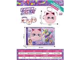 OBL10487828 - 小猫咪毛绒包包+DIY串珠女孩饰品过家家套装（发夹）
