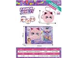 OBL10487831 - 小猫咪毛绒包包+DIY串珠女孩饰品过家家套装（插梳）