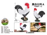 OBL10487921 - 黑白公鸡A
