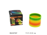 OBL567597 - 2 rainbow circle (Taiwan color, spring color, flashing)