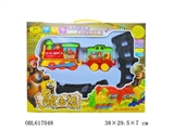 OBL617048 - Bears electric lights, music, rail train 