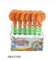 OBL617459 - 32 cm long basketball clap bubbles stick 