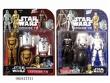 OBL617711 - Four 5.5 -inch deformation of Star Wars figurines 